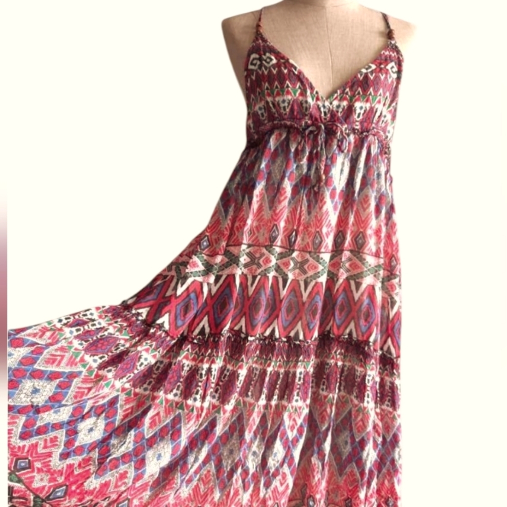Charter Club Bohemian Maxi Dress Size 12